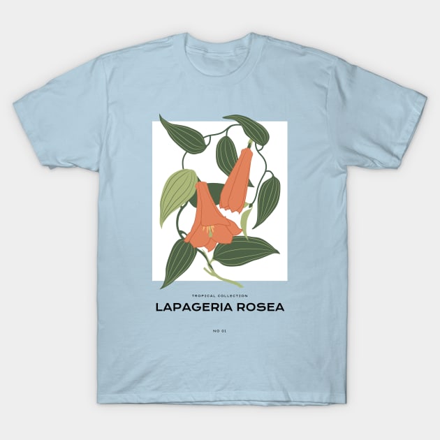 Lapageria Rosea T-Shirt by JunkyDotCom